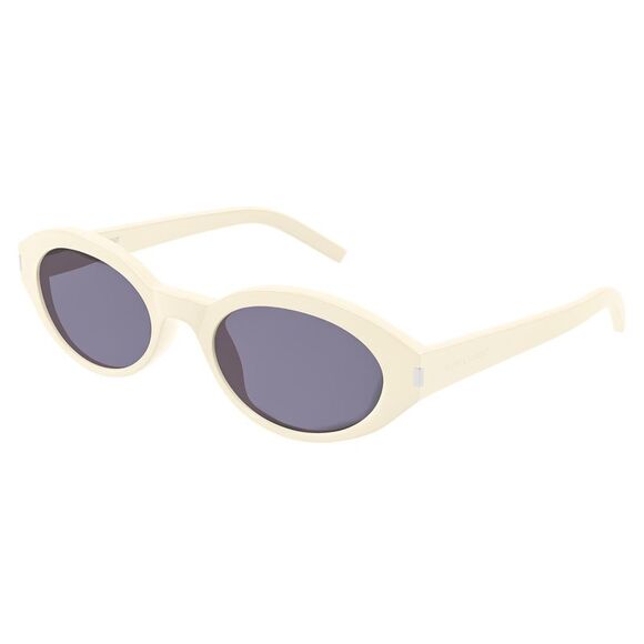 Saint Laurent SL 567-005 Ivory round Sunglasses - Picture 1 of 5